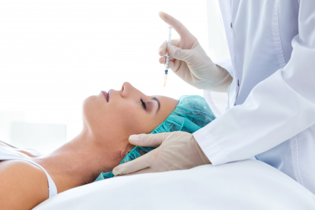 Beautiful Young Woman Getting Botox Cosmetic Injection Her Face 1301 7795