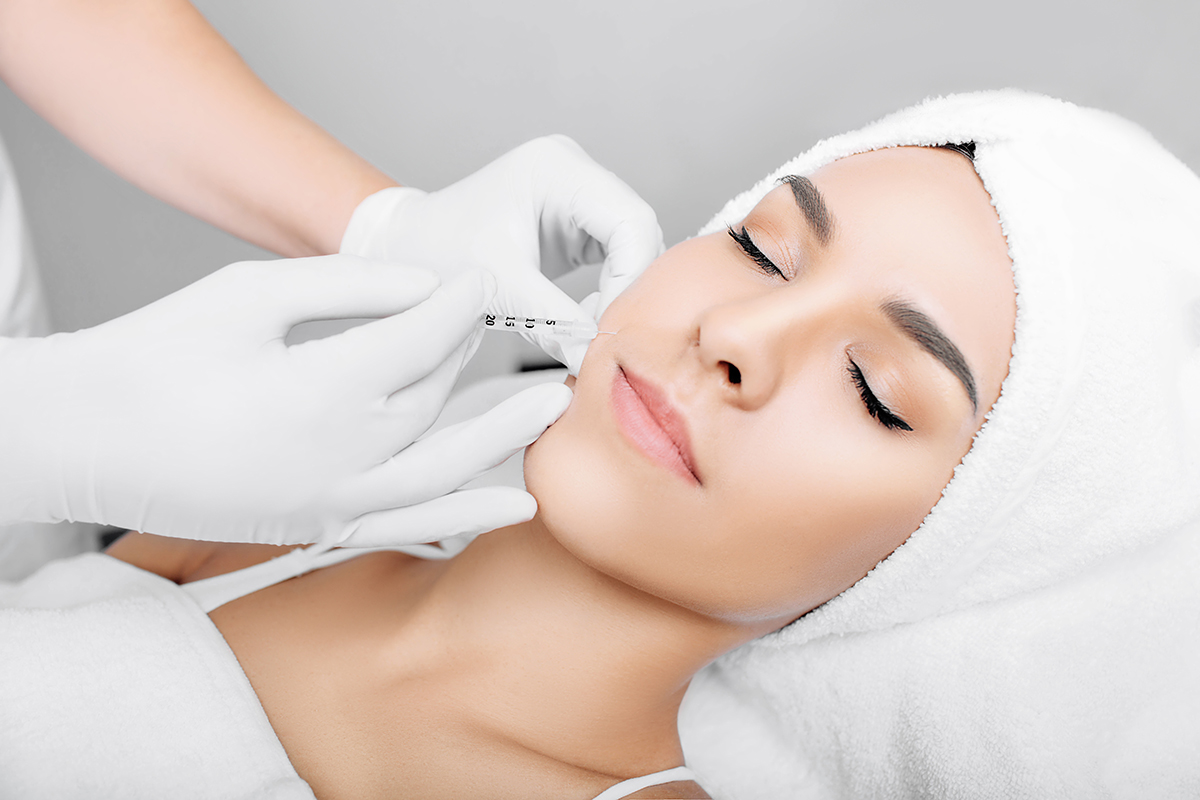 Canva Woman Having Facial Injections For Facelift And Anti Aging Effect